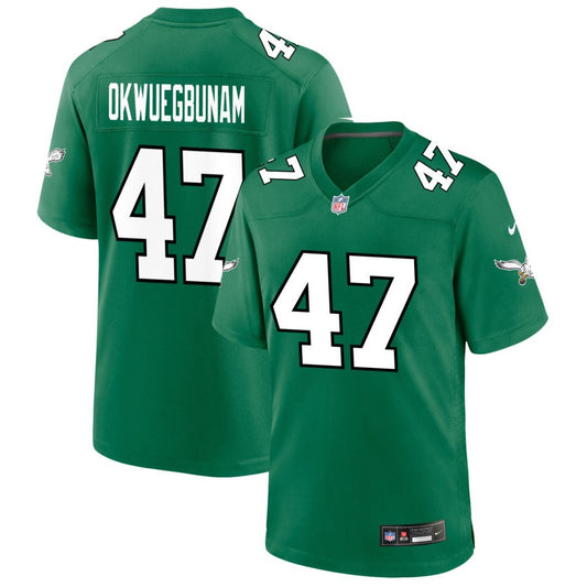 Albert Okwuegbunam Philadelphia Eagles Nike Alternate Game Jersey - Kelly Green