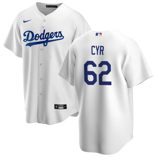 Tyler Cyr Los Angeles Dodgers Nike Home Replica Jersey - White