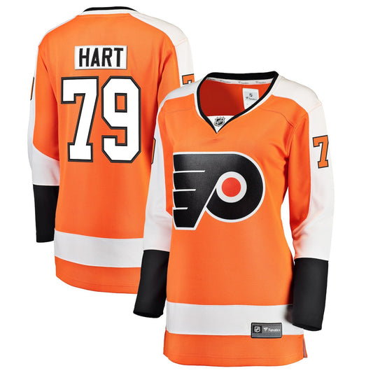 Women's Carter Hart Fanatics Flyers Home Breakaway Jersey - Orange