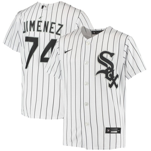 Youth Eloy Jimenez Chicago White Sox White Home Replica Jersey