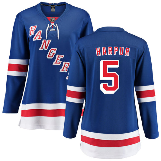 Ben Harpur New York Rangers Fanatics Branded Women's Home Breakaway Jersey - Blue