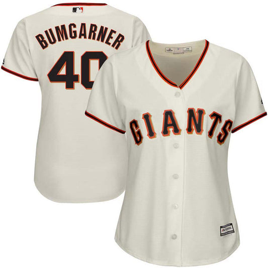 Women's San Francisco Giants Madison Bumgarner Replica Alternate Jersey - Cream